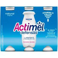 Yogur para beber natural ACTIMEL, pack 6x100 g