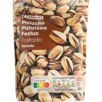 Pistachos tostados-salados EROSKI, bolsa 400 g