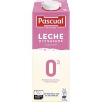 Leche desnatada PASCUAL, brik 1 litro