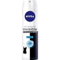 Desodorante invisible For Black&White Fresh NIVEA, spray 200 ml