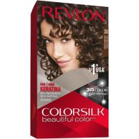 Tinte castaño oscuro N. 30 REVLON COLORSILK, caja 1 ud