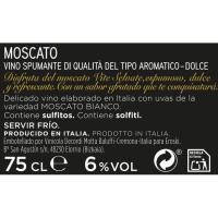 Vino Blanco Moscato VITE SELVATE, botella 75 cl