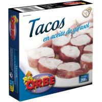 Tacos en aceite ORBE, frasco 266 g