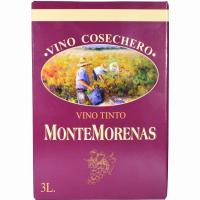 Vino Tinto de mesa MONTEMORENAS, bag&box 3 litros