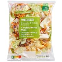 Ensalada 4 estaciones Maxi EROSKI, bolsa 450 g