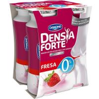 Yogur sabor fresa 0% DENSIA Forte, pack 4x100 g