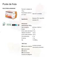 Pure de arándano-fresa GALIFRESH, pack 2x150 g