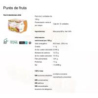 Pure de manzana-kiwi GALIFRESH, pack 2x150 g