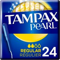 Tampón regular TAMPAX Pearl, caja 24 uds