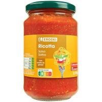 Salsa ricotta EROSKI, frasco 350 g