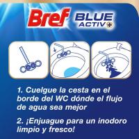 Limpiador wc poder activo azul BREF, pack2