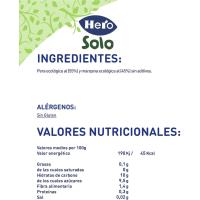 Tarrito ecológico de pera-manzana HERO BABY, tarro 120 g