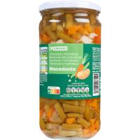 Macedonia de verduras EROSKI, frasco 400 g