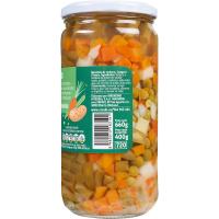 Macedonia de verduras EROSKI, frasco 400 g