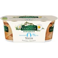 Yogur eco natural desnatado 0% CASA G. DE XANCEDA, pack 2x125 g