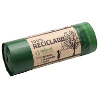 Bolsa de basura 100% reciclada 100 l. RELEVO, paquete 10 uds Bolsa de basura 100% reciclada 100 l. RELEVO, paquete 10 uds