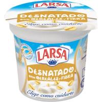 Yogur desnatado con cereales LARSA, tarrina 125 g