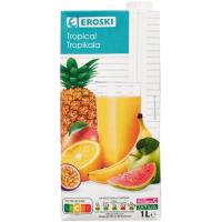 Cocktail de frutas EROSKI, brik 1 litro