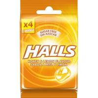 Caramelo de limón con miel HALLS, paquete 32 g