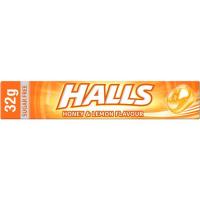 Caramelo de miel con limón sin azúcar Lc HALLS, paquete 32 g