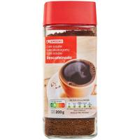 Café soluble descafeinado EROSKI, frasco 200 g