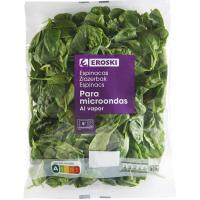 Espinaca micro EROSKI, bolsa 250 g