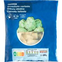 Alcachofas cortadas EROSKI, bolsa 450 g