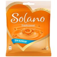 Caramelo tradicional sin azúcar SOLANO, bolsa 99 g