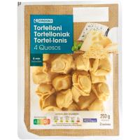 Tortellini 4 quesos EROSKI, bandeja 250 g