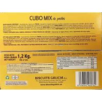 Cubo de galletas BISCUITS GALICIA, caja 1,2 kg