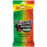 Chicle de sandía TRIDENT SENSES, pack 3x23 g