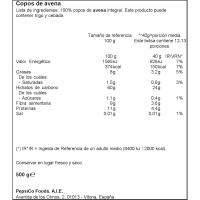 Copos de avena integral QUAKER, caja 500 g