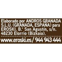 Flan de queso EROSKI, pack 4x100 g