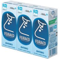 Leche entera FEIRACO, pack 3x200 ml