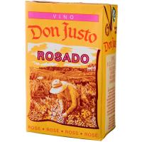 Vino Rosado DON JUSTO, brik 1 litro