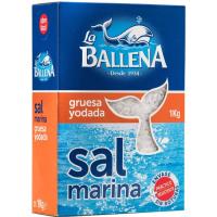 Sal gruesa yodada LA BALLENA, caja 1 kg