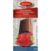 Chocolate relleno de fresa DULCINEA, tableta 100 g