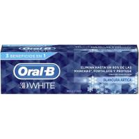Dentífrico 3Dw blancura ártica ORAL-B, tubo 75 ml