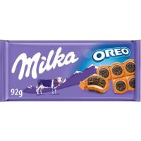 Chocolate con oreo entera MILKA, tableta 92 g