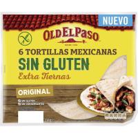 Tortilla sin gluten OLD EL PASO, paquete 216 g