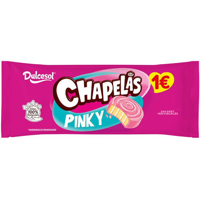 Chapelas Pinky DULCESOL, paquete 135 g