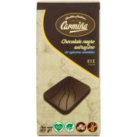 Chocolate negro 85% sin azúcar CARMIÑA, tableta 100 g