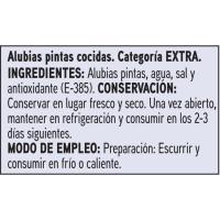 Alubia cocida pinta EROSKI BASIC, frasco 400 g