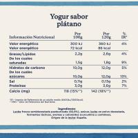 Yogur sabor a plátano DANONE, pack 4x120 g