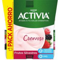 Bifidus Activia 0% frutos silvestres DANONE, pack 8x115 g