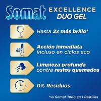 Lavavajillas máquina gel antigrasa SOMAT, botella 35 dosis