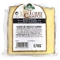 Queso mezcla curado TORRECAMPOS, cuña 750 g