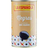 Aceitunas negras sin hueso LA ESPAÑOLA, lata 150 g Aceitunas negras sin hueso LA ESPAÑOLA, lata 150 g
