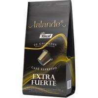 Café extra fuerte compatible Nespresso TOSCAF, bolsa 25 uds