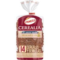 Pan 14 semillas 0% azúcar añadido PANRICO, paquete 435 g